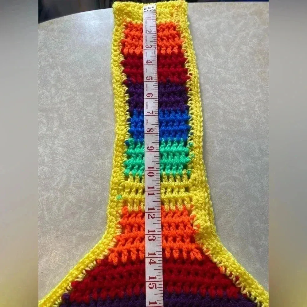 Rainbow‎ Crossbody Market Bag Yellow - Image 6