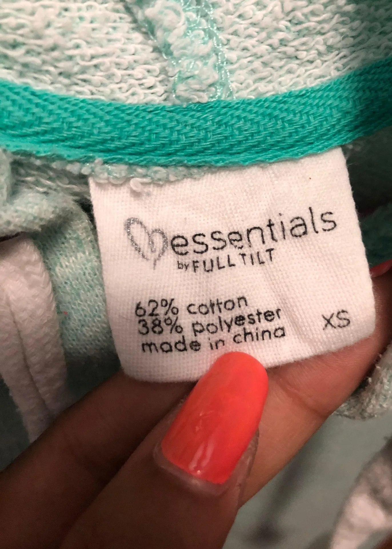 Full Tilt Tillys Mint Green Hoodie - Image 4