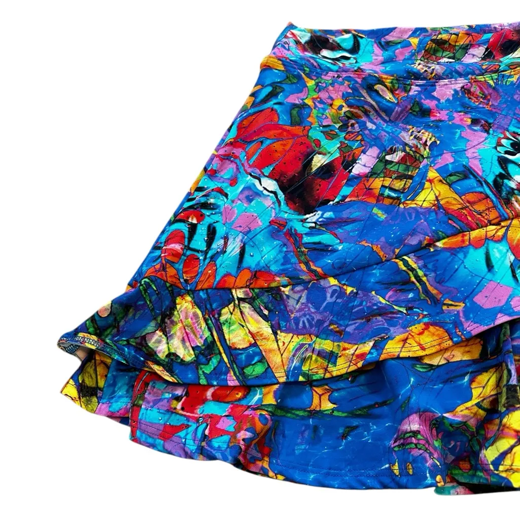 Dona Jo Ultimate Golf Skort Tennis Pickleball Athleisure Size 1/Small Blue - Image 4