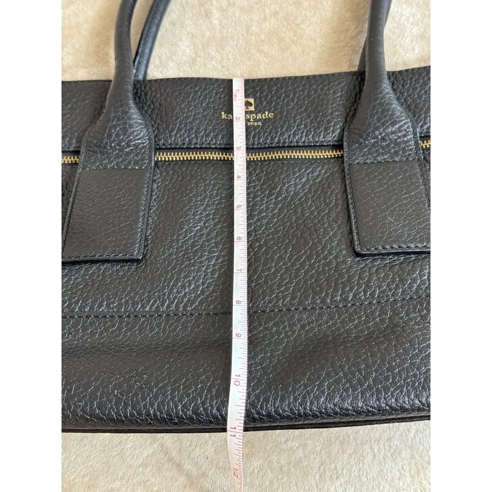 Kate Spade New York Cow Leather Black Zip Handbag Limited‎ Edition - Image 12