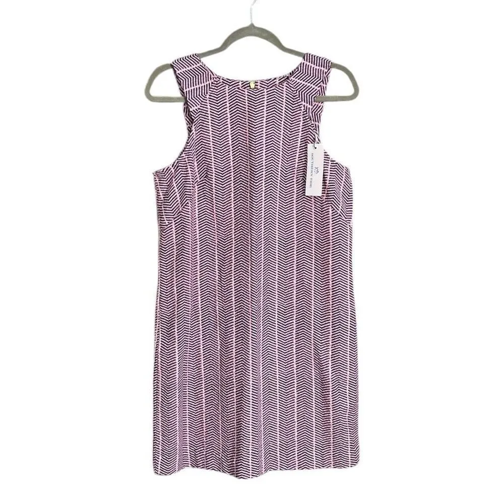 Southern Tide Blue Pink Striped Audrey Dress Size 6 NWT - Image 4