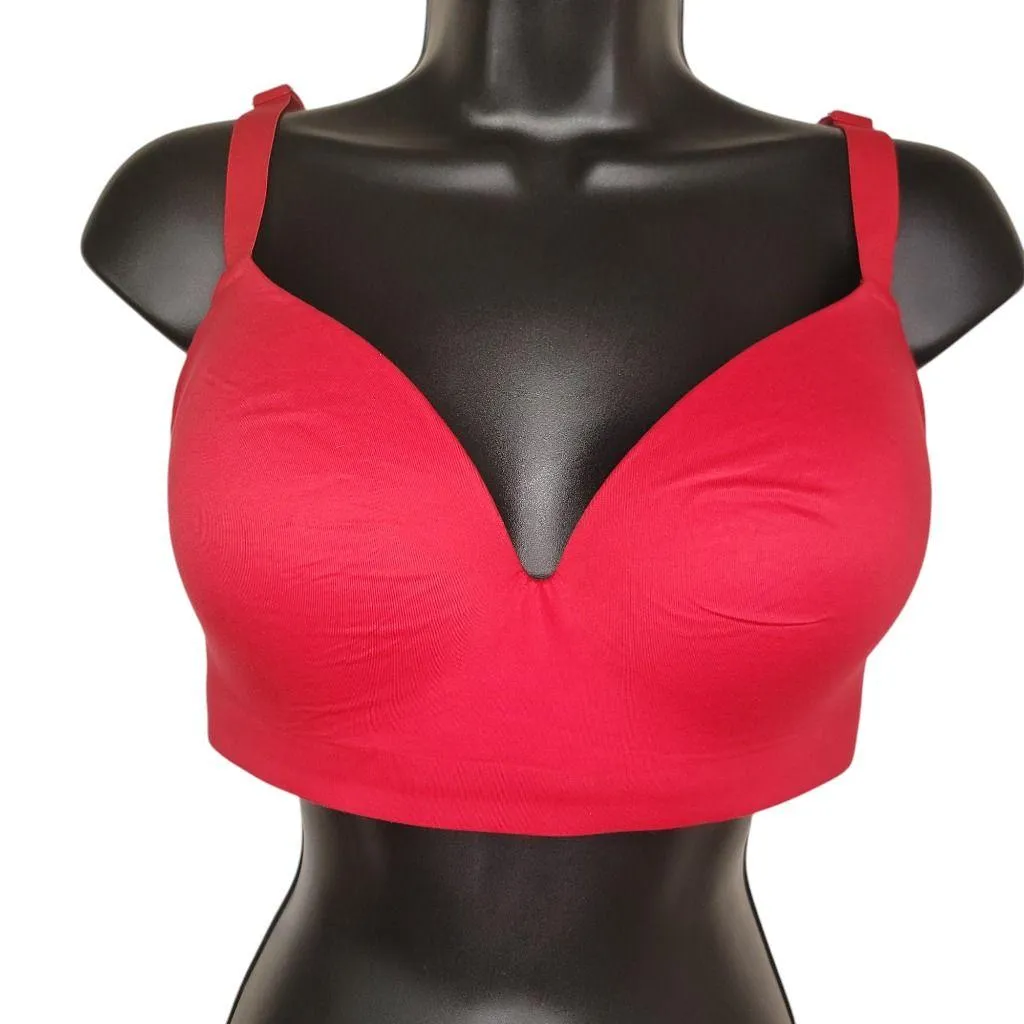 Soma Enbliss Wireless Bra, RED BEAUTY Size 38D - Image 2