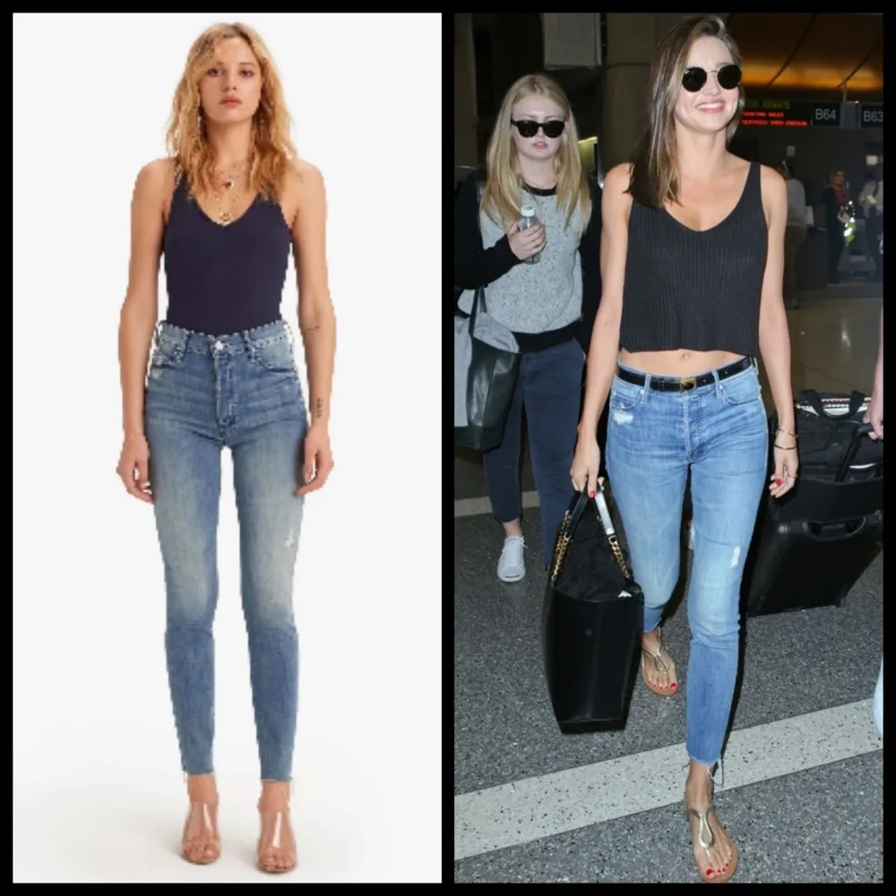 💕MOTHER💕 Stunner Ankle Fray Jeans Graffiti Girl 32 NWT Size undefined - Image 5