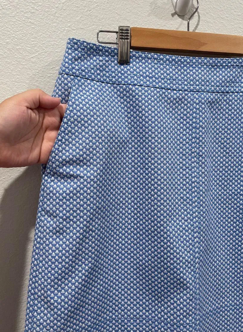 Talbots Blue Sailboat Mini Skirt - Image 3