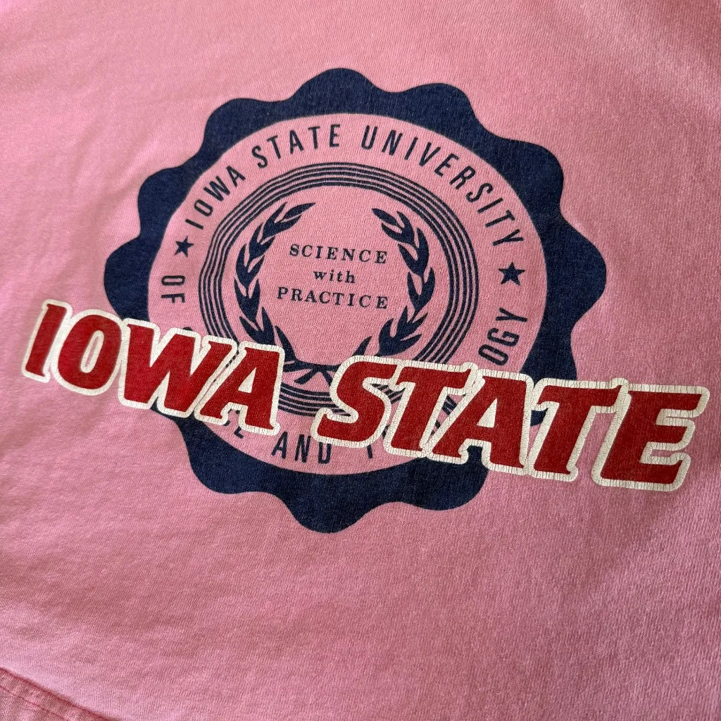Vintage Gear for Sports Iowa State University T-Shirt Womens Medium 90s ISU Top - Image 3