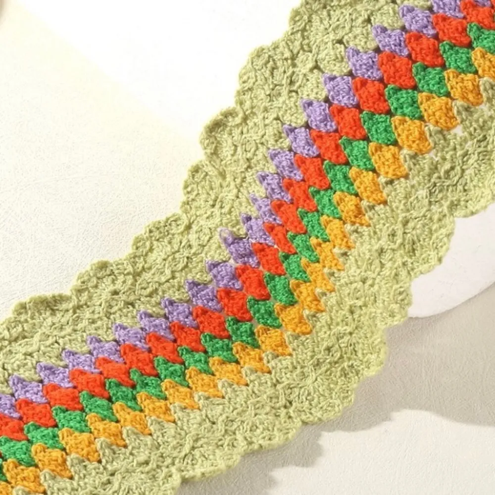 Crochet Head Band #175 Green - Image 3