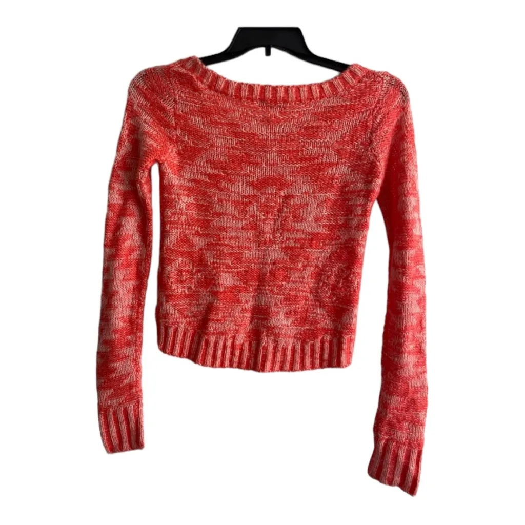 delia Coral Cropped Thin Sweater Size S‎ - Image 2