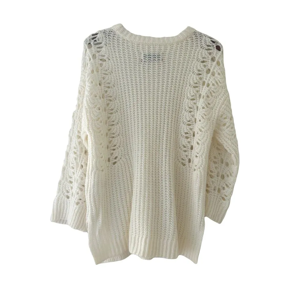 Anthropologie Pilcro Devenne Oversized Slouchy Knit Sweater Sz XS - Image 3