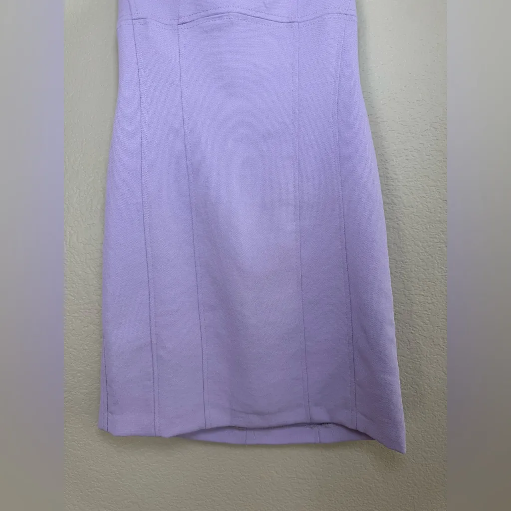 Kookai Oyster Contour Strapless Mini Dress in Passion Flower size US 2 Small - Image 7