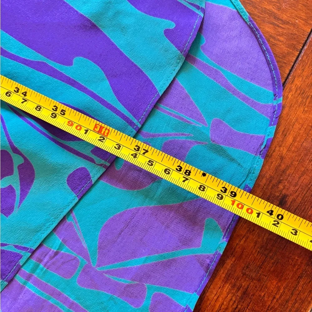 Amanda Uprichard Blue & Purple Silk Dress – Size Small - Image 8