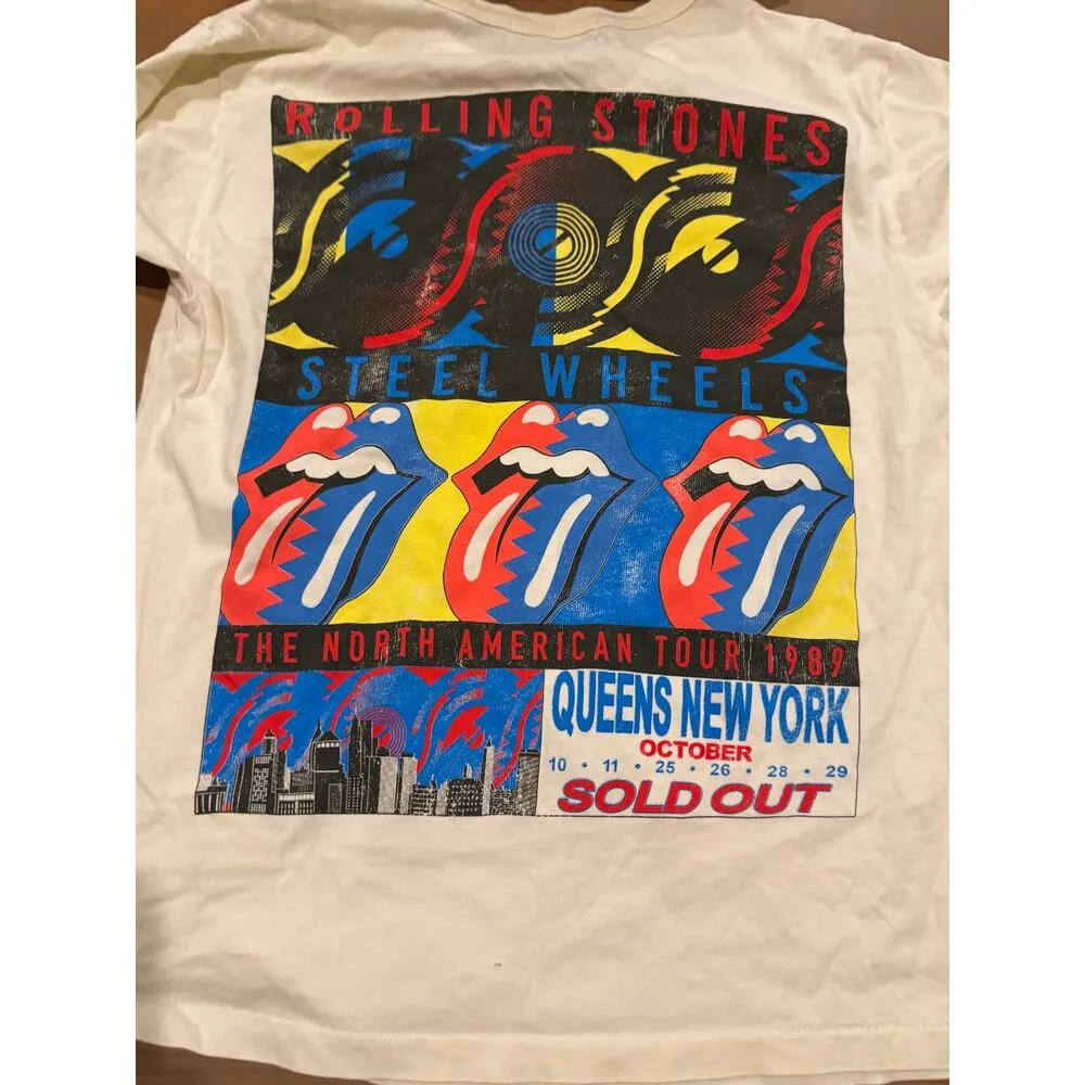 DAYDREAMER Rolling Stones Steel Wheels US Tour 1989 Tee Size XS New w/o Tag SOO - Image 10
