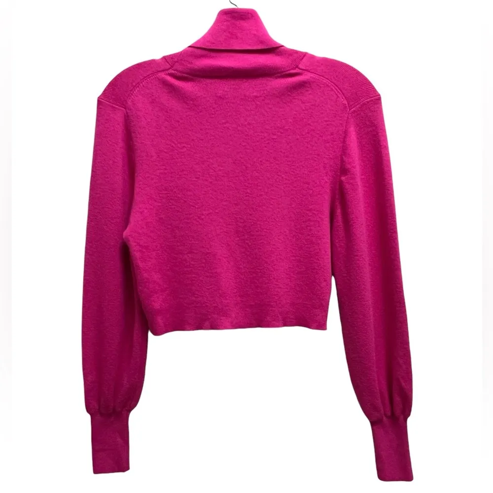 Wilfred Aritzia Rebecca Turtleneck Sweater Merino Wool Cotton Vital Pink XS - Image 3