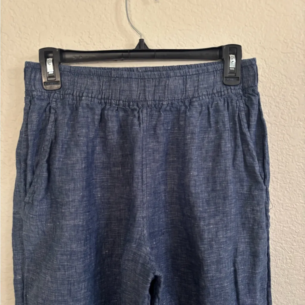 Sigrid Olsen linen Women's Casual Blue Trousers - Image 3