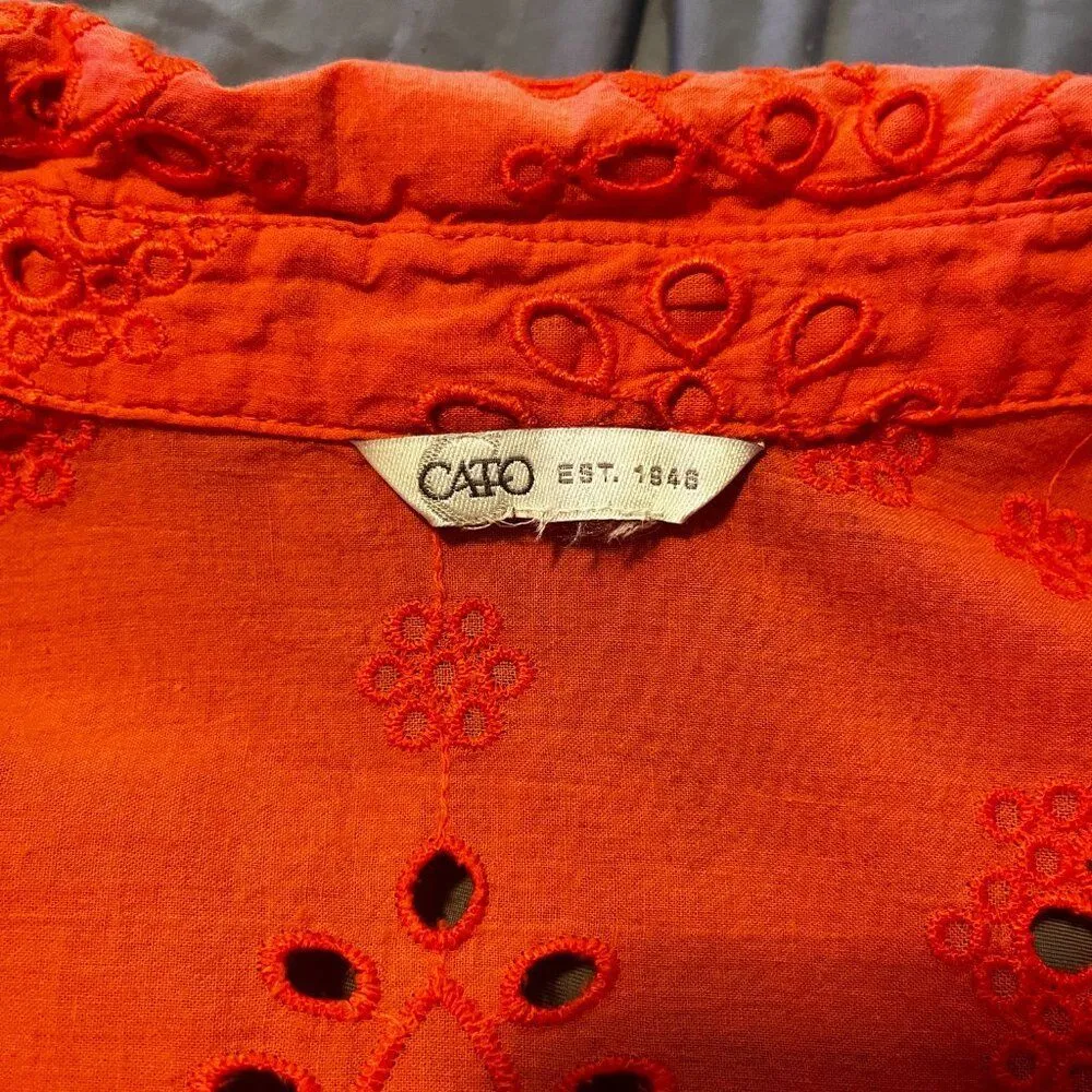 Women's Orange Blouse - Image 4