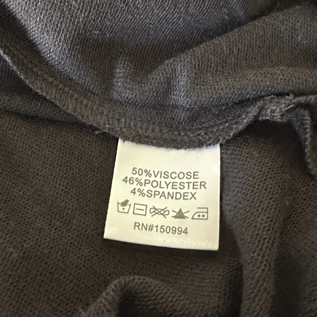 Belldini Black and Gold Polka Dot Accents Top w/hood Size L - Image 7