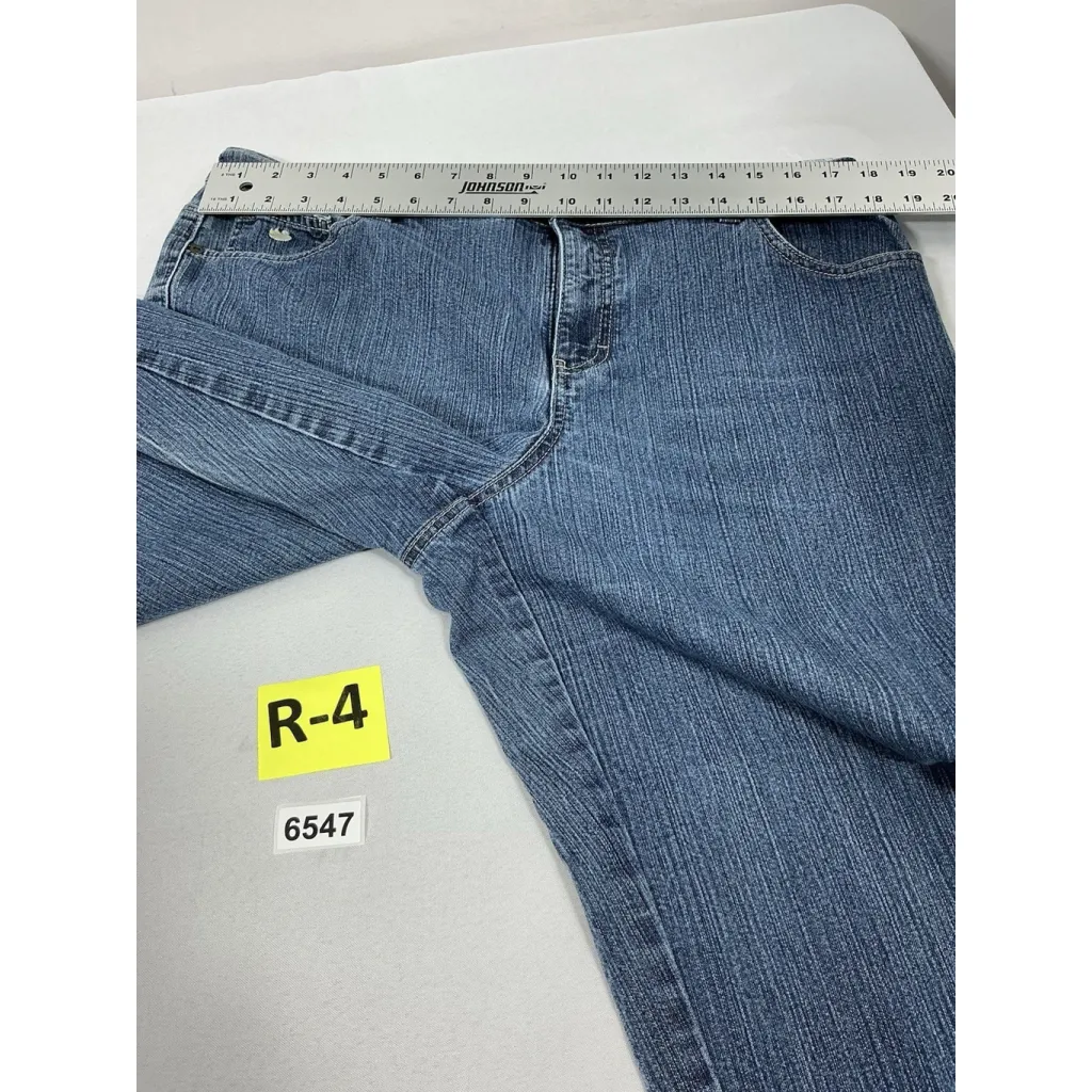 Womans Gloria Vanderbilt Blue Jeans 16 W Short - Image 6