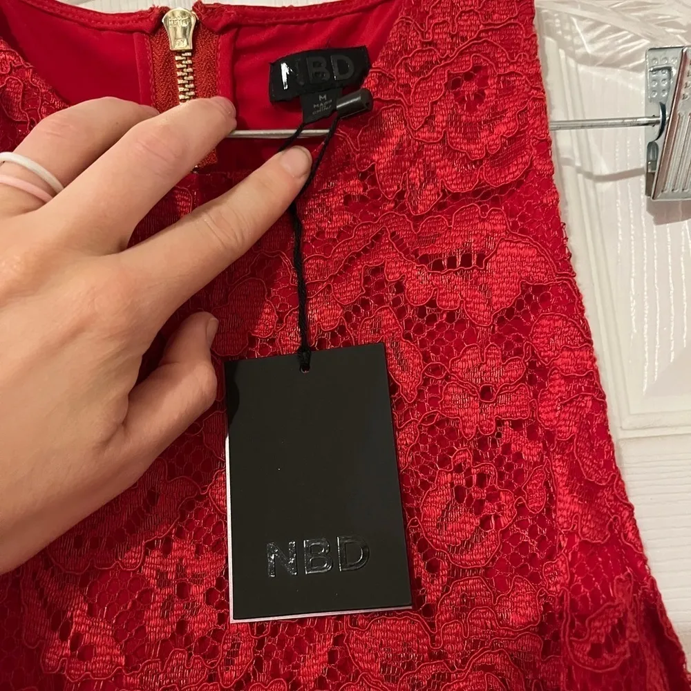 NBD NWT ‘Brianna’ Lace Body Con Cocktail Dress sz M - Image 6