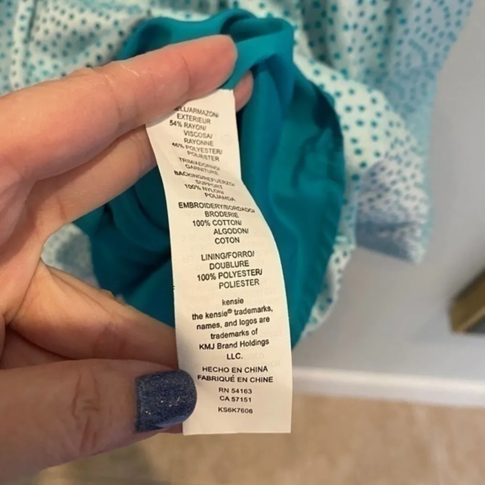 KENSIE L Polka Dot Pleated Party Dress - Image 6