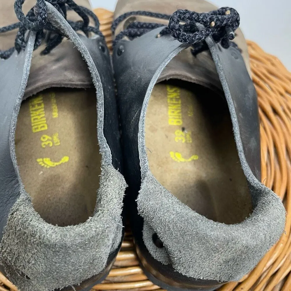 Birkenstock‎ Montana Brown Natural Leather Men Comfort Shoes EU 39 L 8 M 6 Black - Image 7