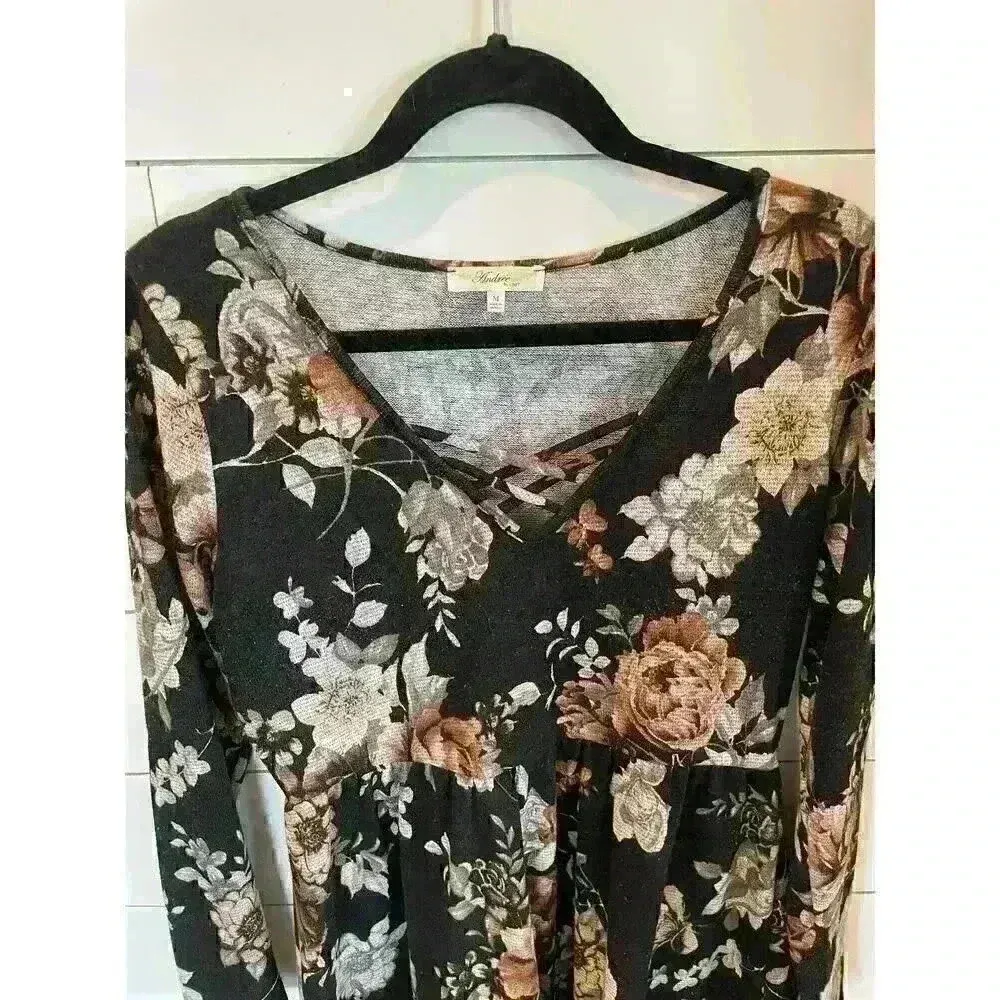 Andree by Unit Floral Sweater Dress, size M - Image 2