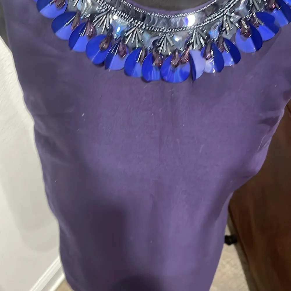 Retail $645 Mother of Pearl Purple Runway Dress Size 8 - Image 2