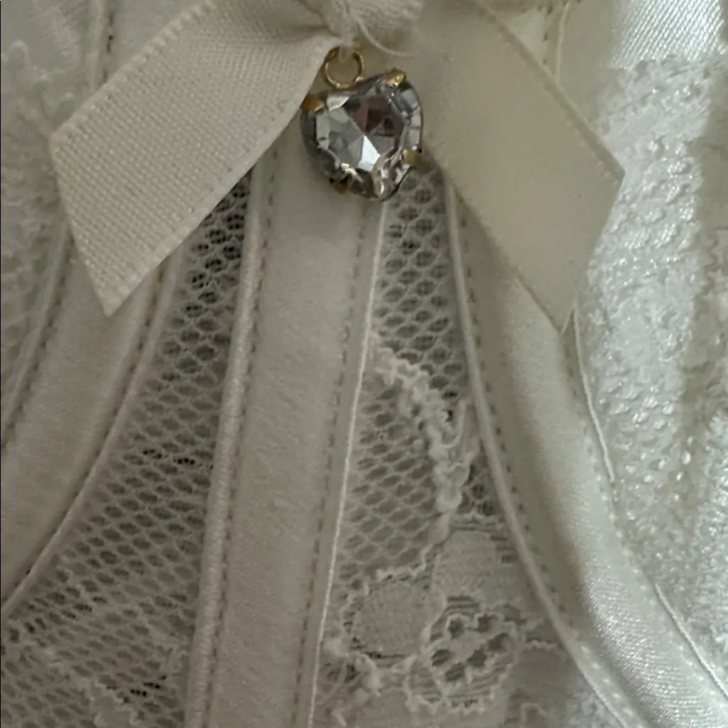 Victoria's Secret I DO White Lace Bustier Size 34C - Image 3