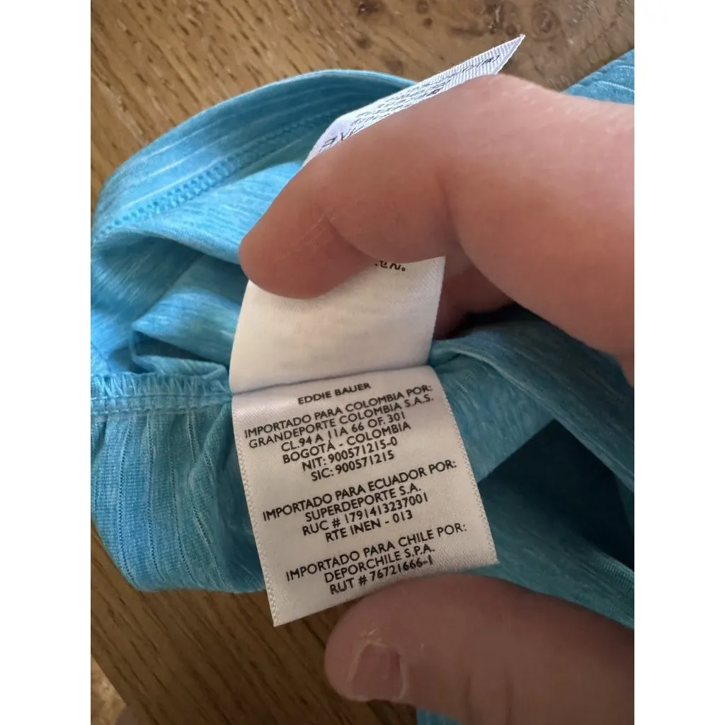 Eddie Bauer Women Long‎ Sleeve V-Neck Stretch Ruched Shirt Sz Medium Lightweight - Image 12