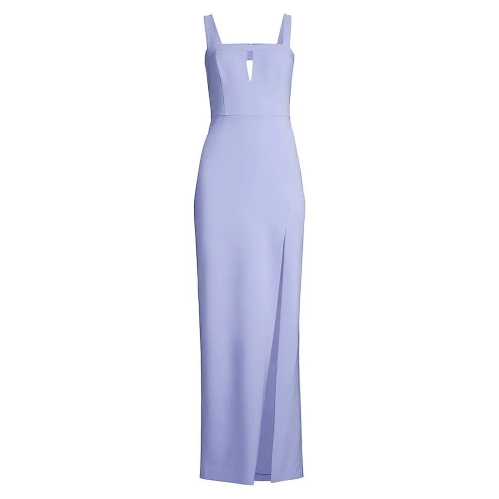 Aidan Mattox Sleeveless Cutout Column Gown in Baby Blue, Size 4 NEW w/Tag $220 - Image 2