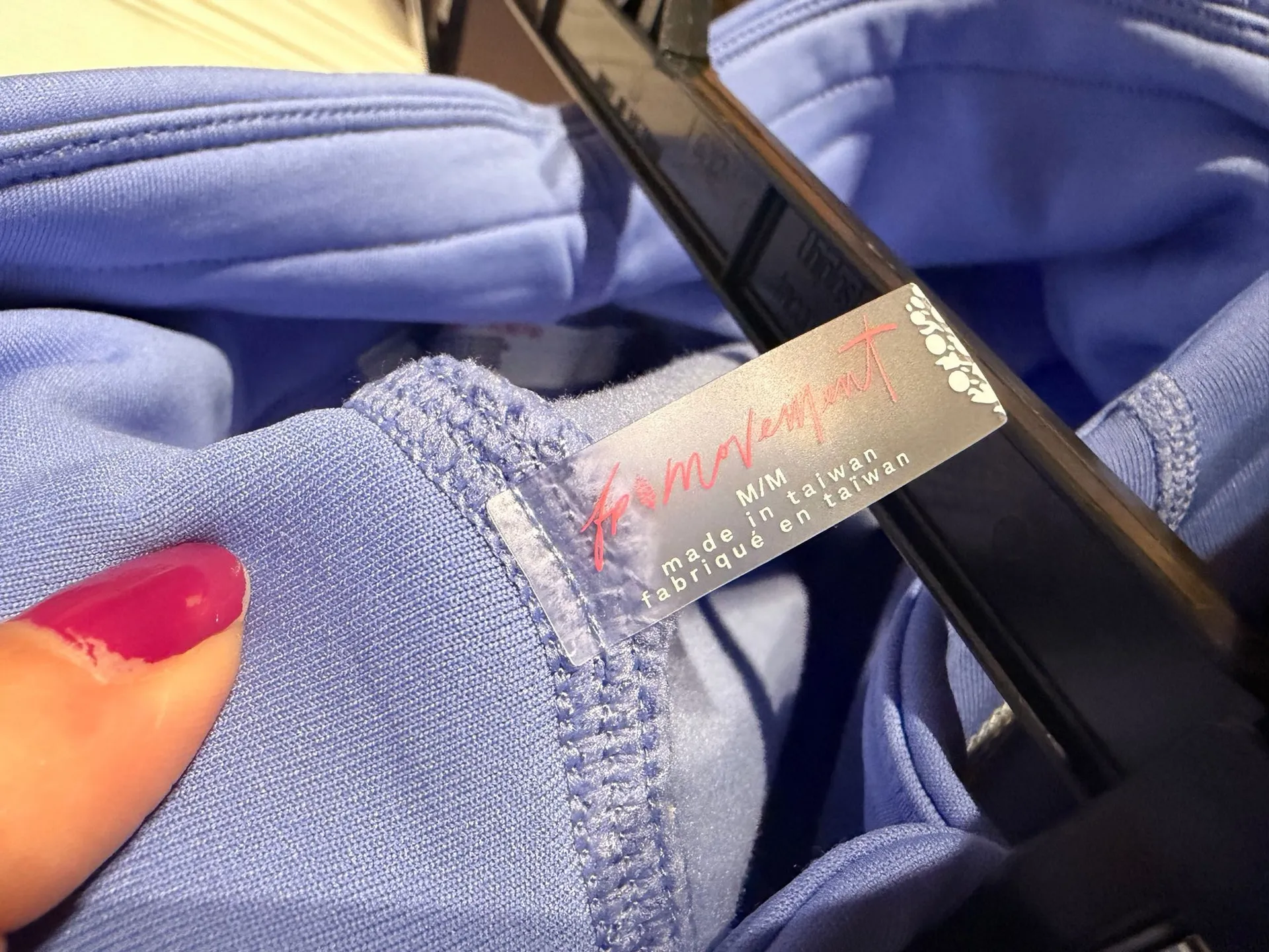 NWT FP Movement Keepin' Cozy Fleece-Lined Leggings Matching Pants Set Blueberry - Image 7