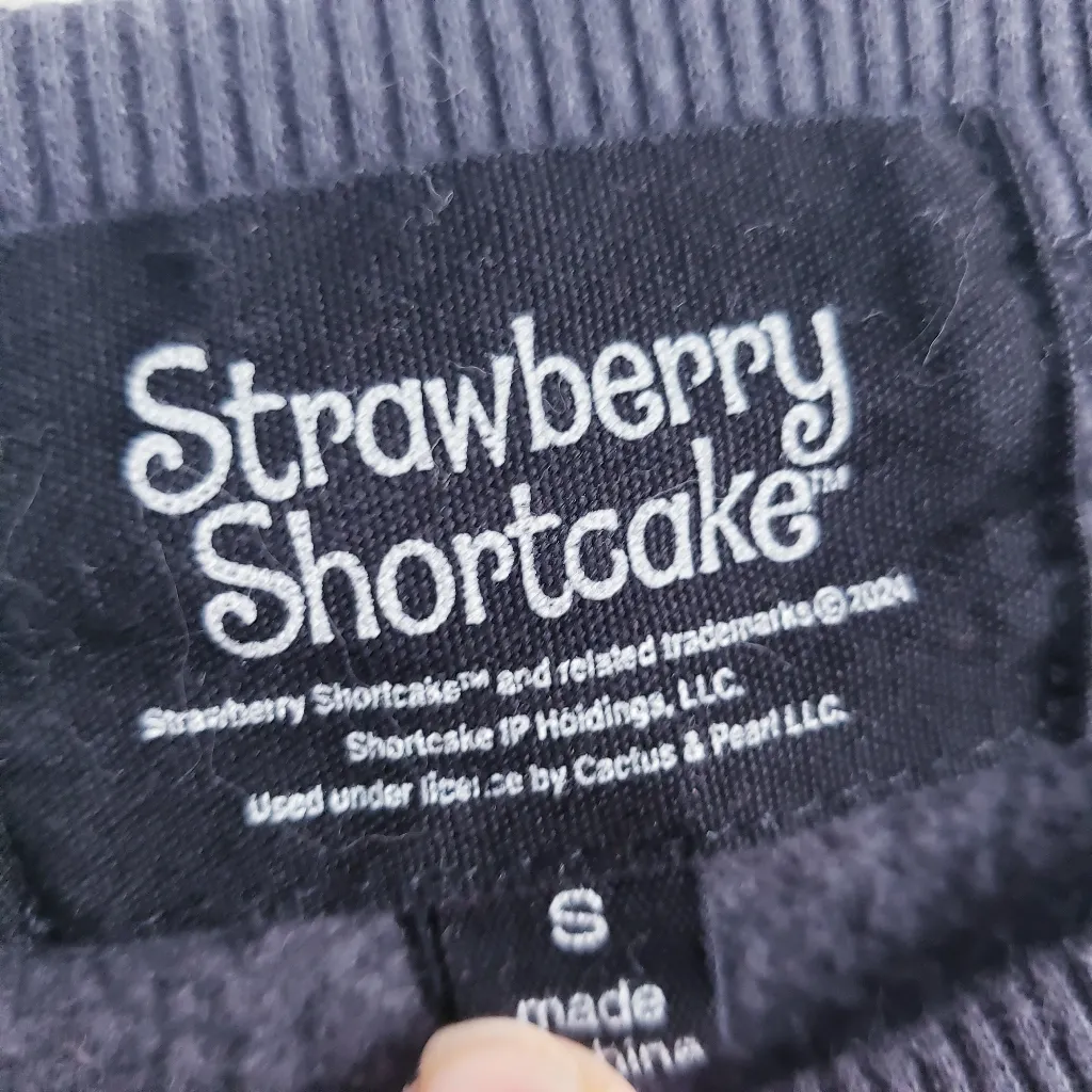 Strawberry Shortcake Long Sleeve Crew Neckline Sweater Red - Image 6
