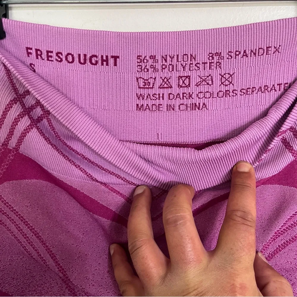 Women’s Fresought Butt Sculpting Yoga Pilates Leggings Pink‎ Size Small Pink - Image 8