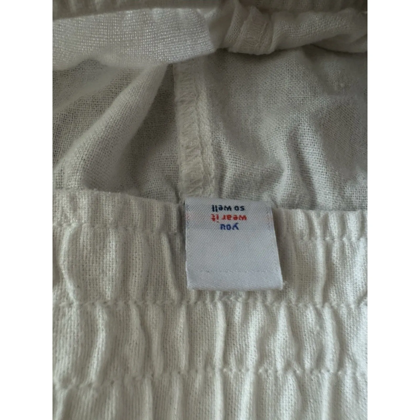 Old Navy Women’s Plus Sz 4x High-Rise Wide Leg Linen Blend‎ Pull-On Comfort Pant - Image 3