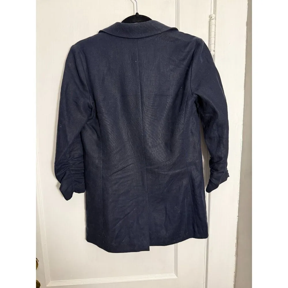 Michael Kors Navy Blue Linen Blazer - Image 2