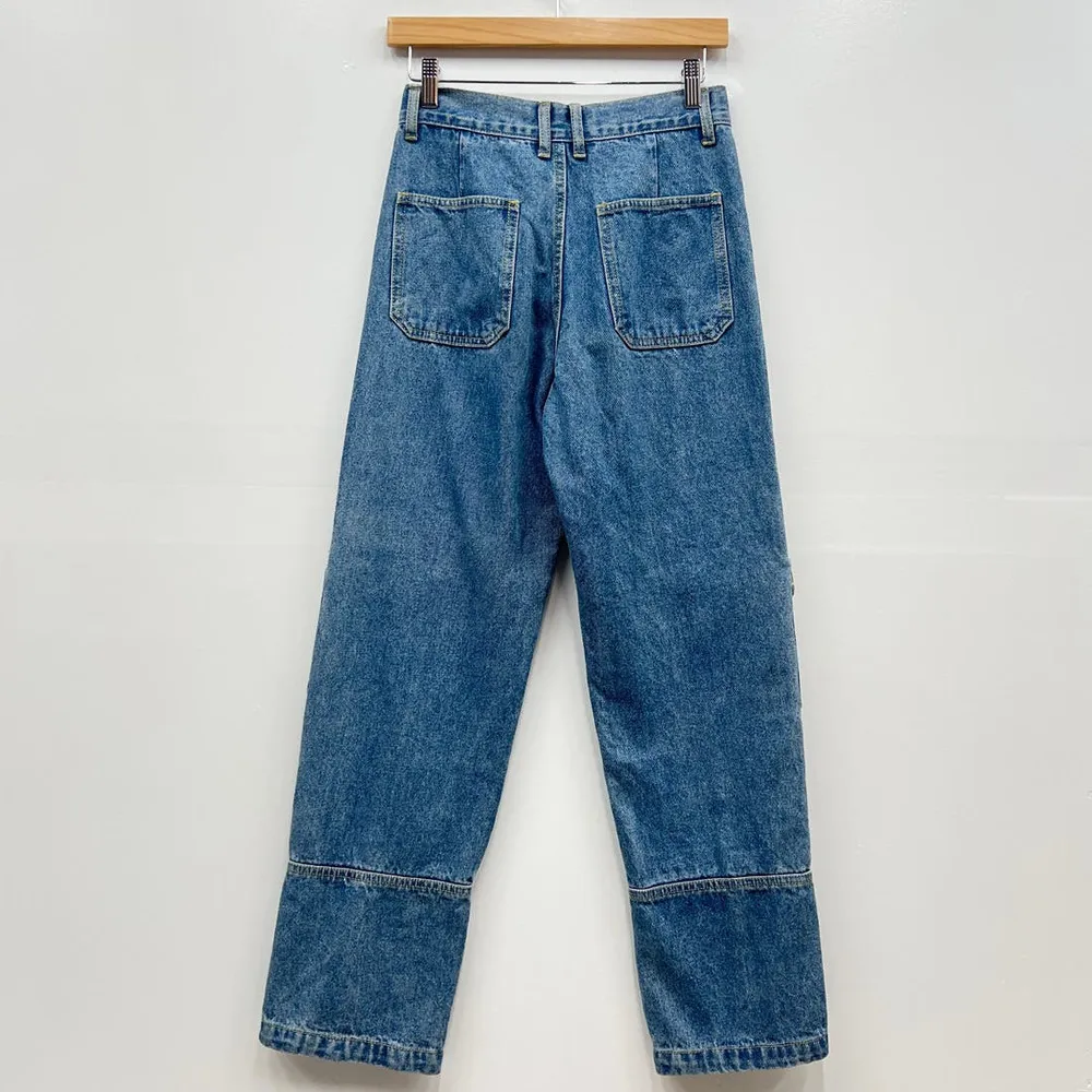 Lioness High Waisted Cargo Pockets Jeans size XS - Image 8