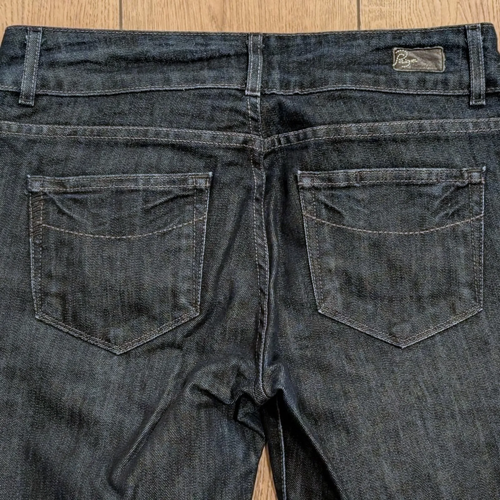 Paige Jeans Womens 29 Hidden Hills Slim Boot Bootcut Dark Wash‎ Designer Denim - Image 4