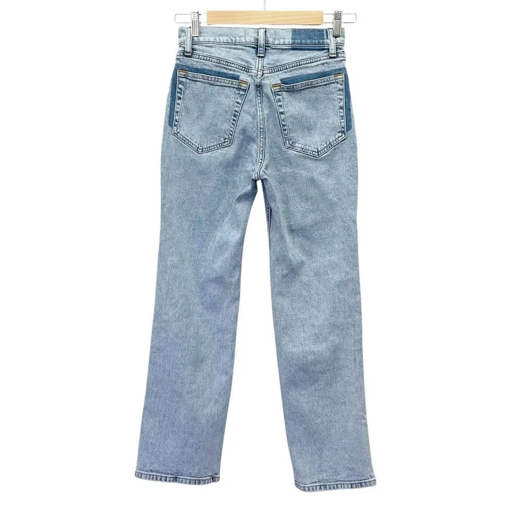 Abercrombie & Fitch Ultra High Rise Ankle Straight Jean Light Wash Size 24 | 00 - Image 4