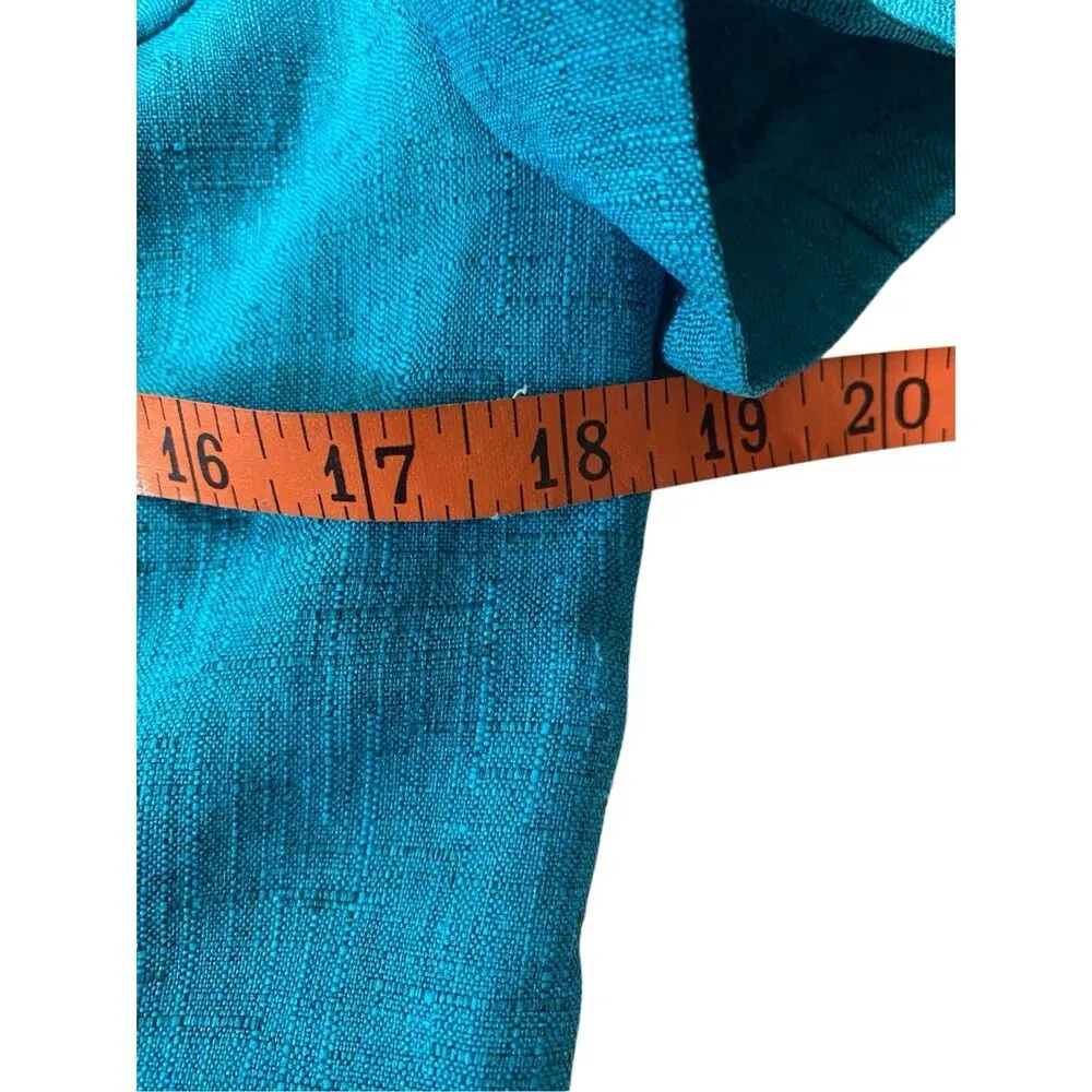 Sag Harbor 2Pc Pant Suit Professional Business Beaded Formal Wedding Office Blue Size 6P - Image 12