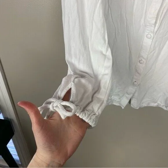 Legoe Heritage Maternity The Linen Shirt in‎ White Size 4 or XXL - Image 4