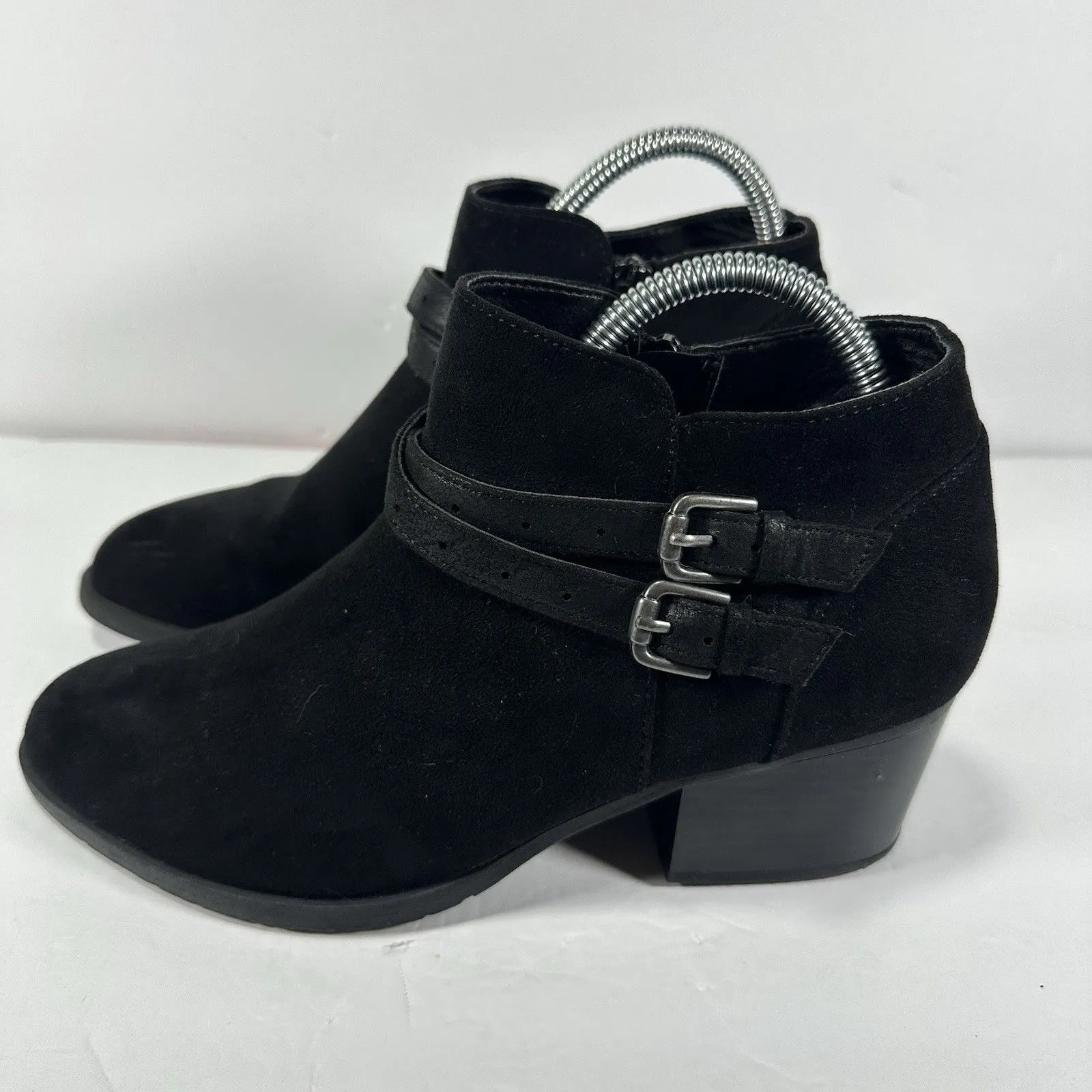 Sonoma Goods For Life Women’s Esme Ankle Boots – Black Suede/Textile Size 8.5 M - Image 3