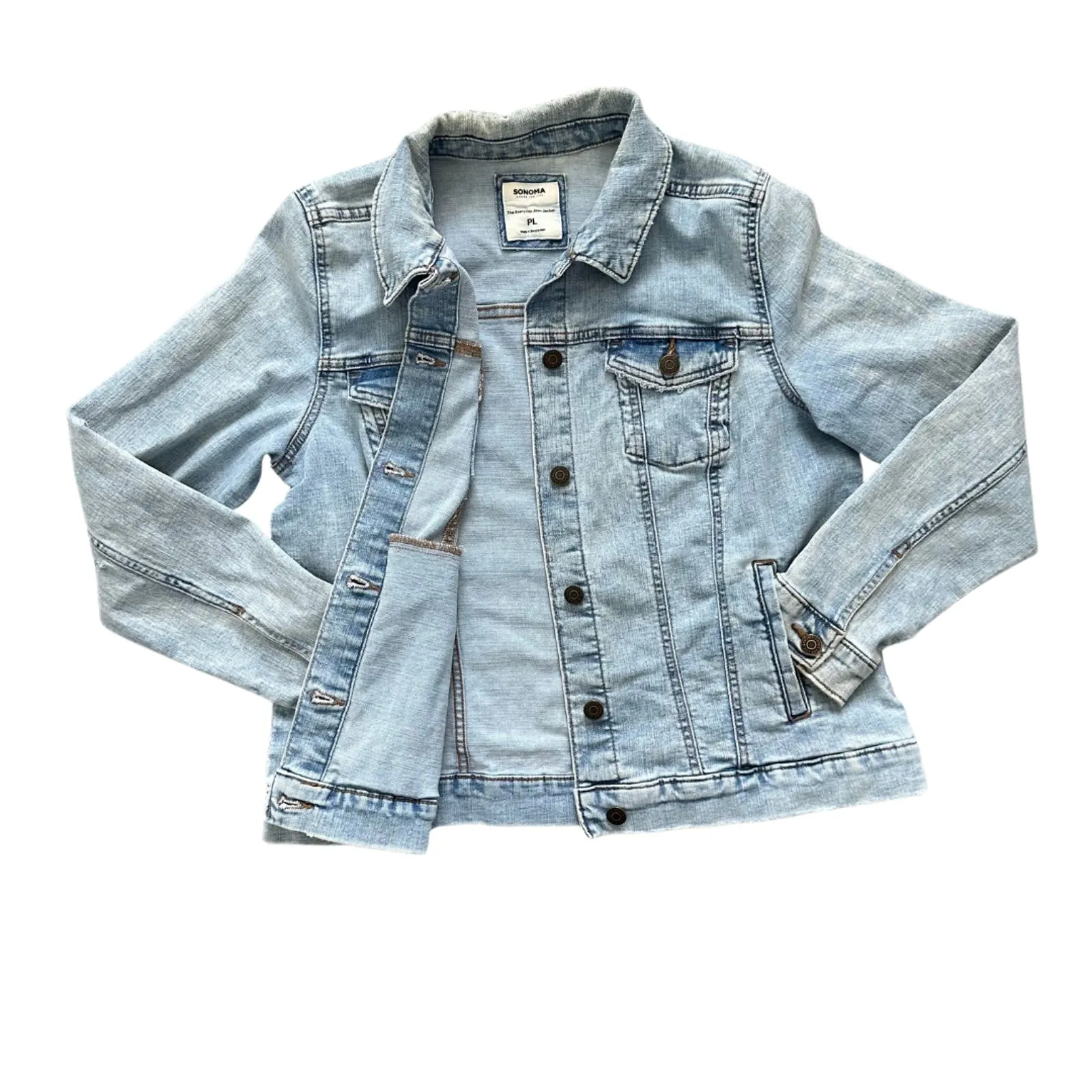 Sonoma Denim Button Front Jacket PL - Image 4