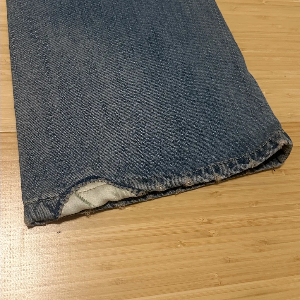 Vintage Y2K dELiA*s Low Rise Patch Work Flares Blue Size undefined - Image 11