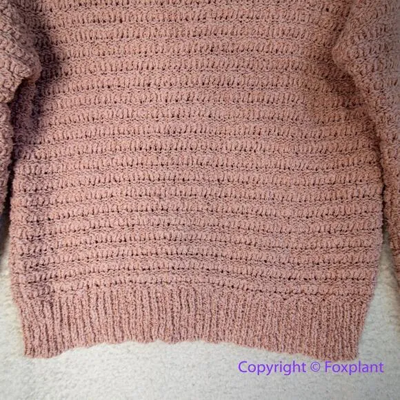 Joie blush pink cotton blend sweater‎ slit sleeve, women size XS - Image 3