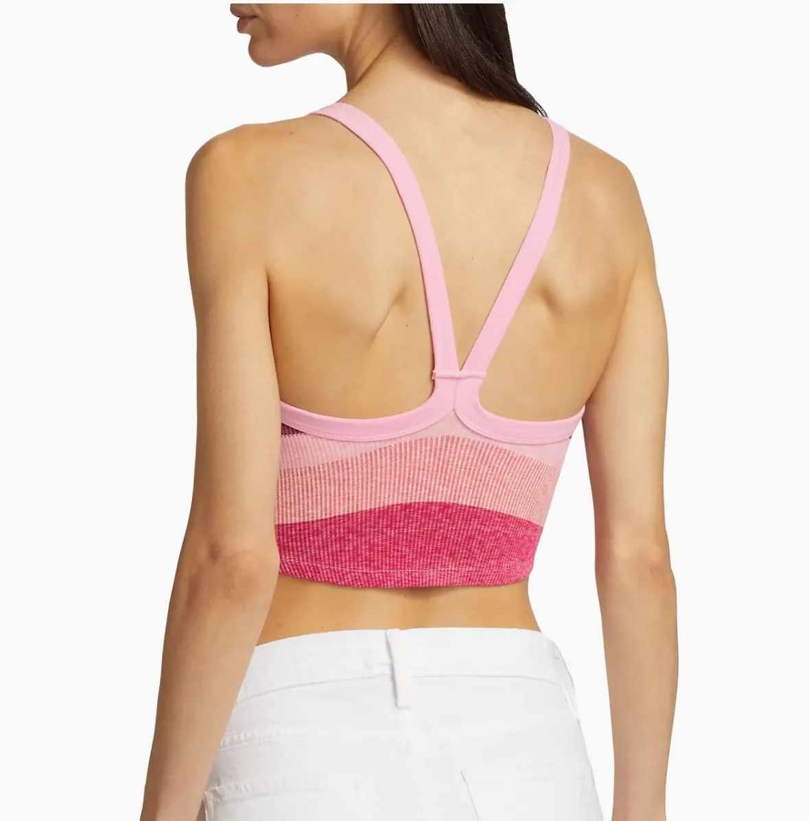 Free People All Clear Striped Crop Tank - Image 4