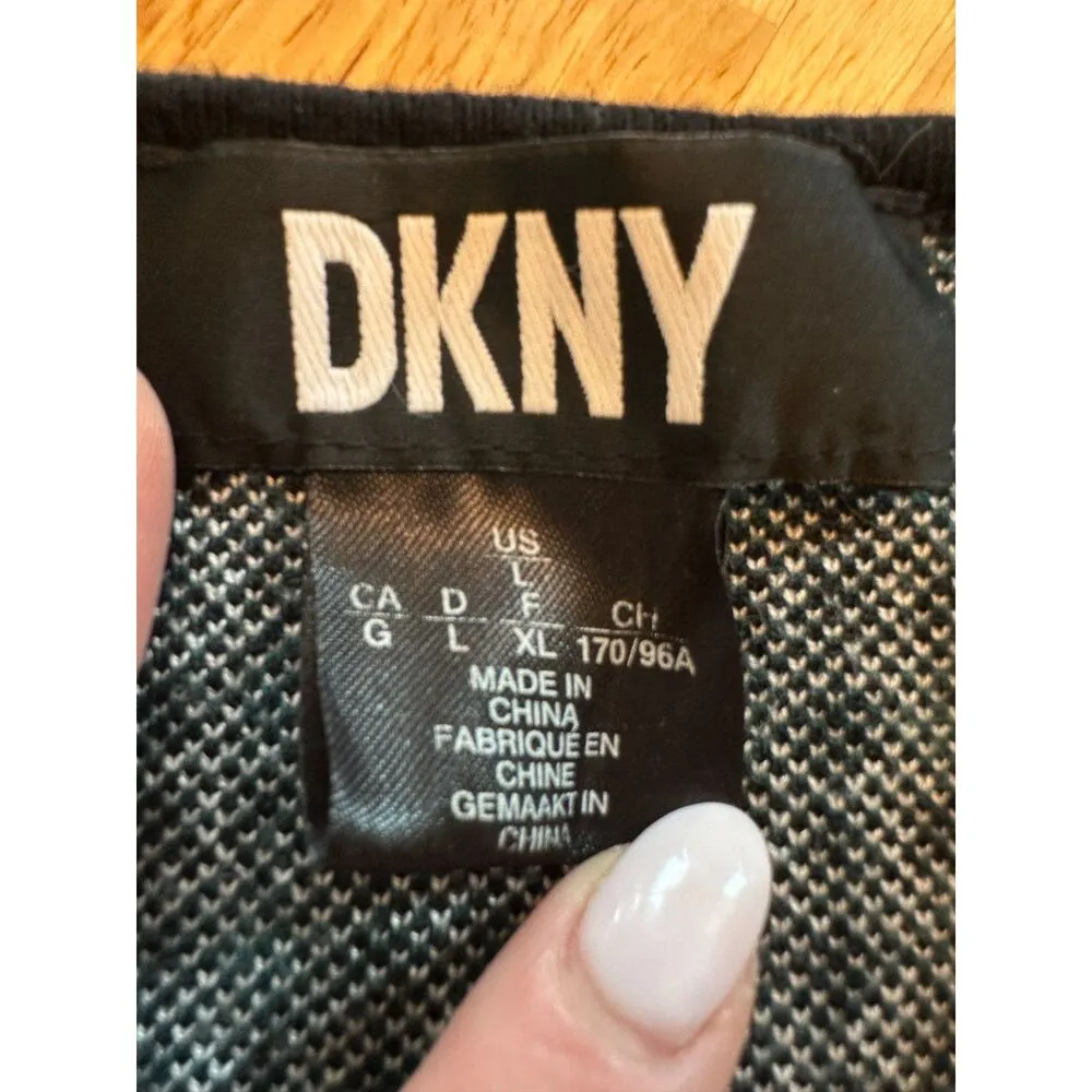 DKNY Preppy Houndstooth Jewel-Neck Sheath Dress Size Large - Image 8