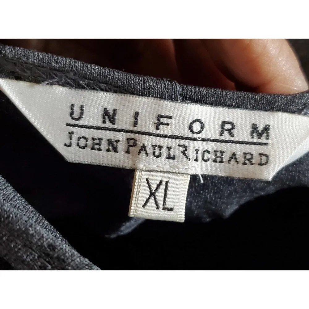 John Paul Richard Women Gray Polyester Round Neck Sleeveless Long Maxi Dress XL - Image 8