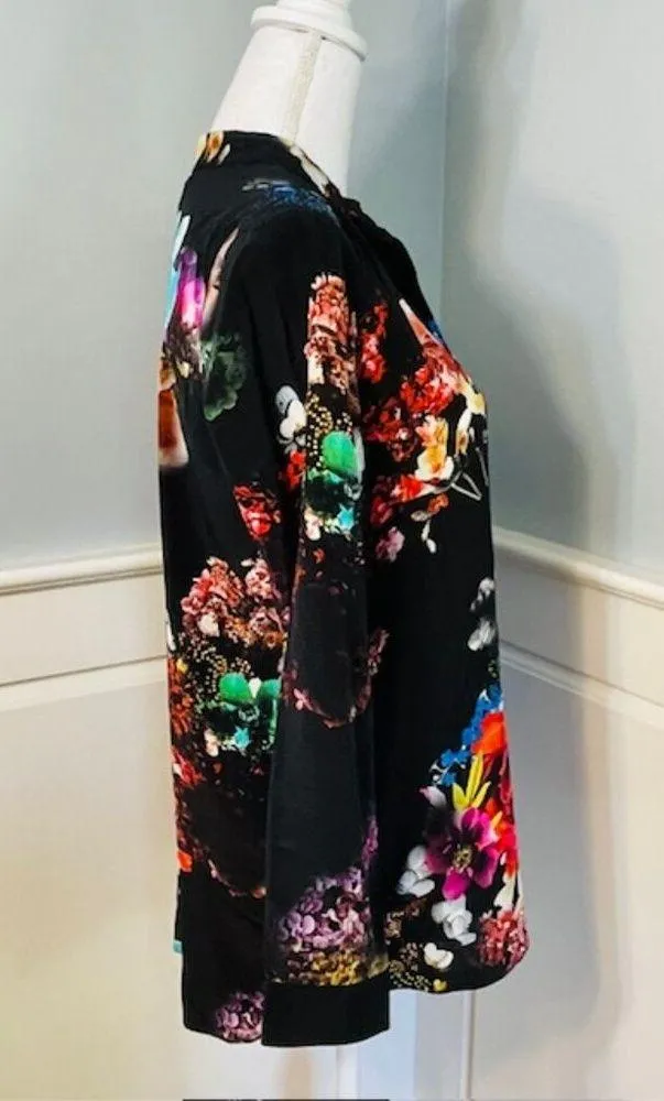 Amanda Uprichard Popover Tunic Blouse Top Floral Small - Image 3