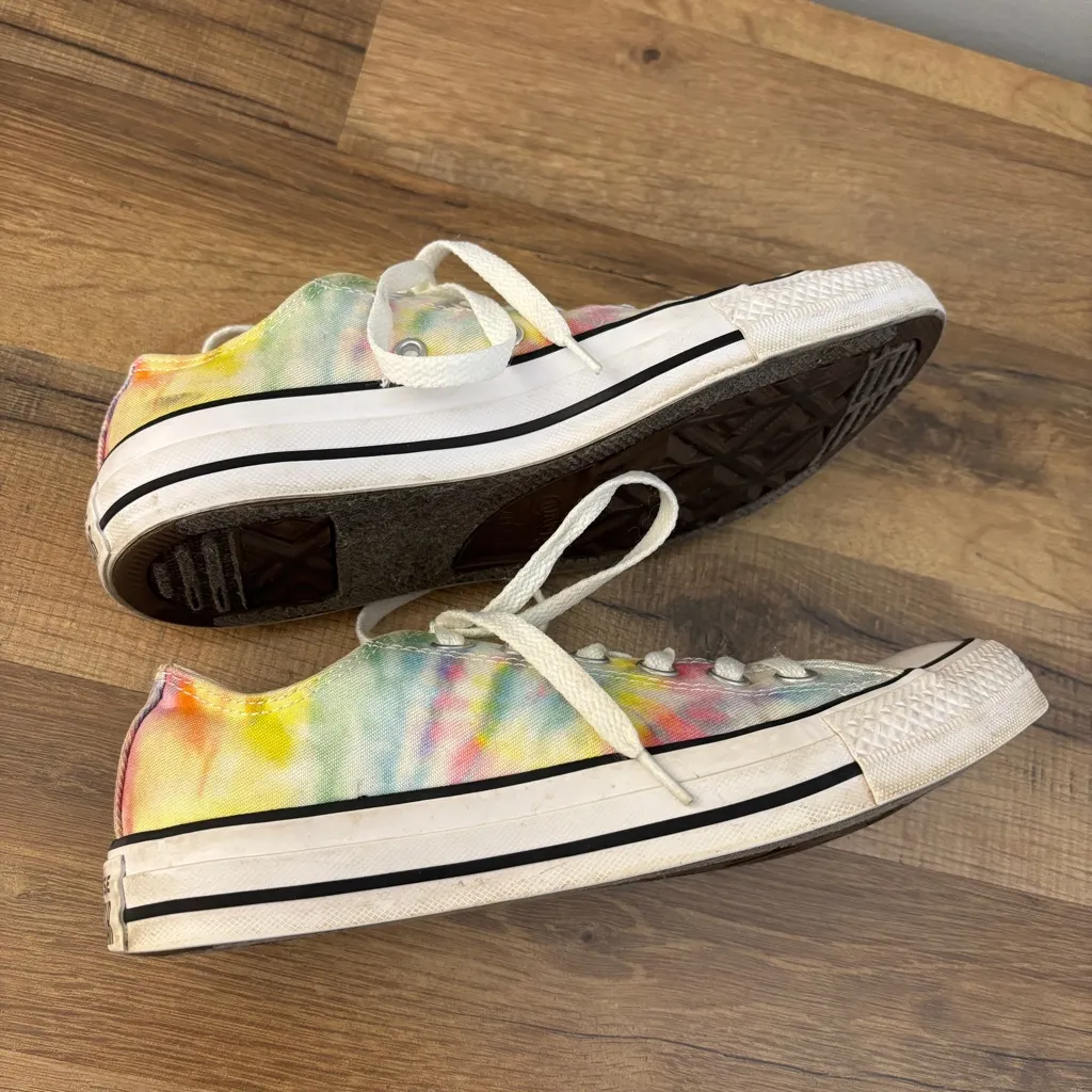 Converse Chuck Taylor All Star Tie Dye Low Rise Sneakers Shoes - Image 9