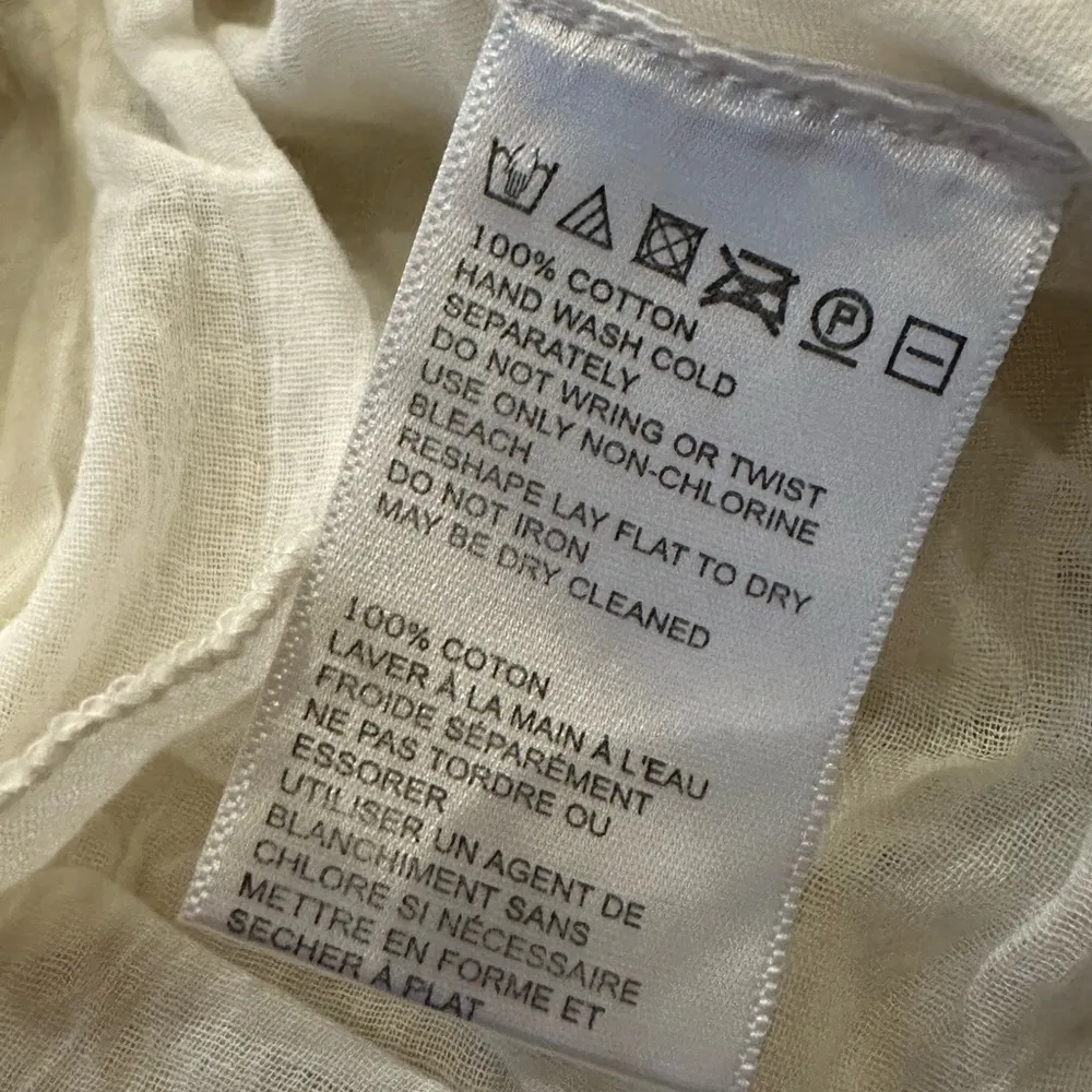 Urban Outfitters Cream Eyelet Ruffle Mini Dress - Size Medium NWT - Image 8