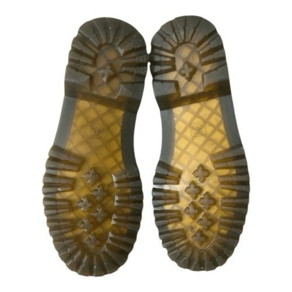 Dr. Martens Women Size 11 Luana White Black Boots Lace Up Combat Round Toe AW004 - Image 8