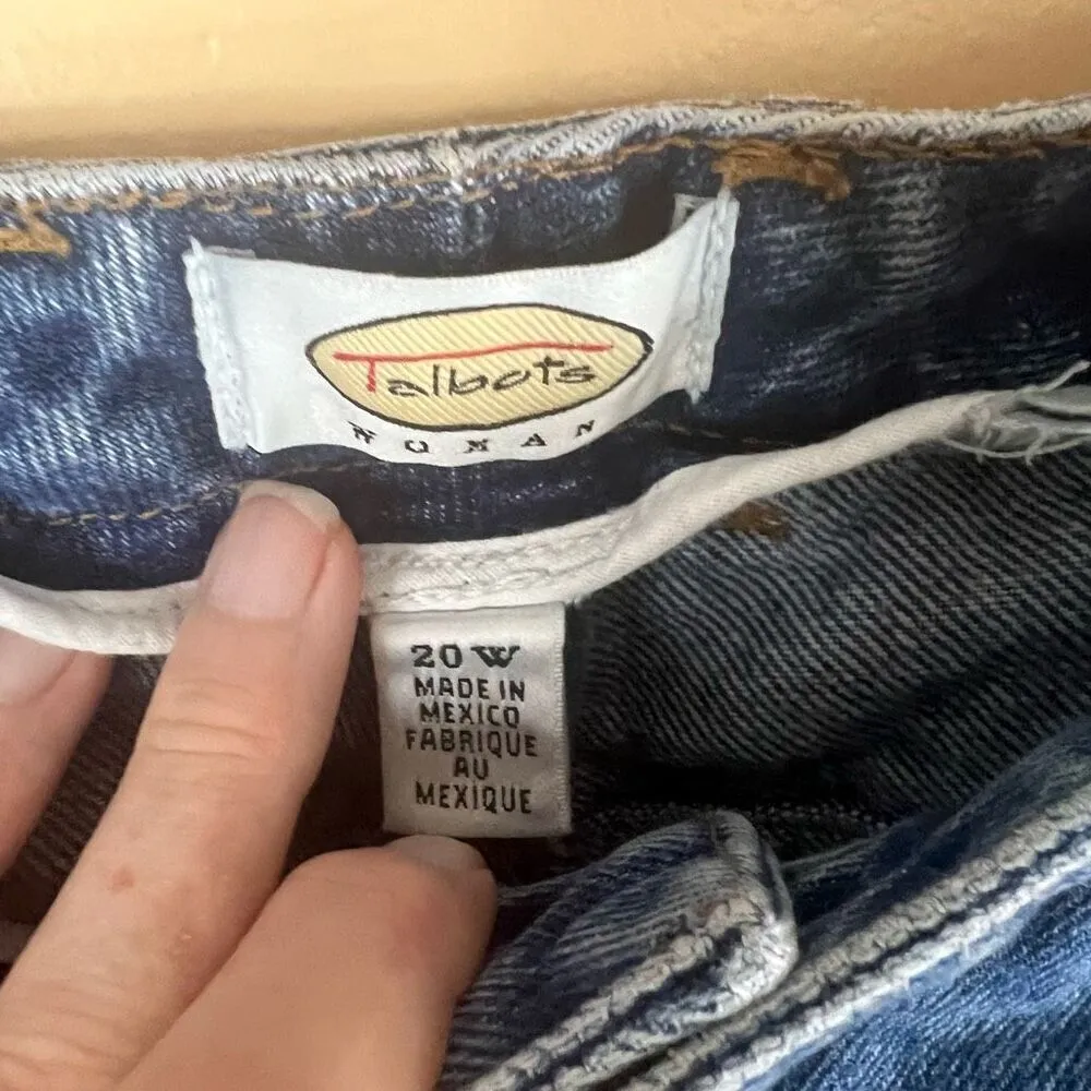 Talbots Woman Womens Straight Leg Denim Jean Size 20W - Image 3